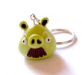 Chaveiro Angry Birds - Moustache  Pig