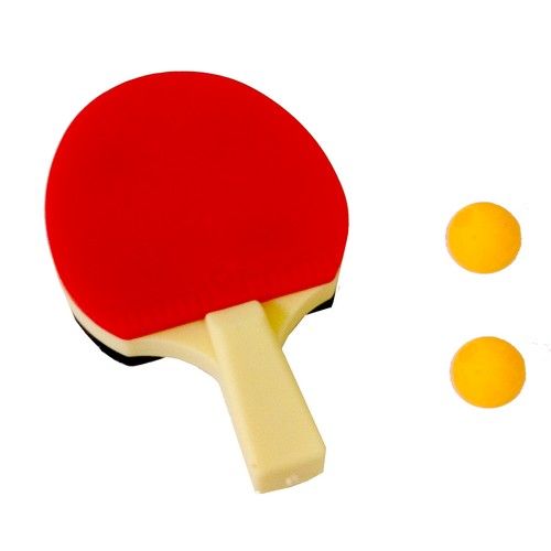 Borracha Raquete de Pingpong preto