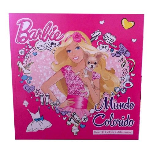 Livro Arteterapia Mundo colorido Barbie