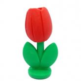 Borracha Tulipa Vermelho