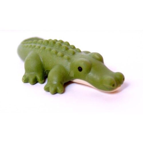 Borracha Crocodilo Verde Claro